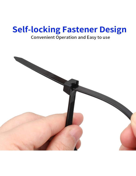 Bridas Pesadas KOOWIN 40,64 cm 120 kg 100 Piezas Negras