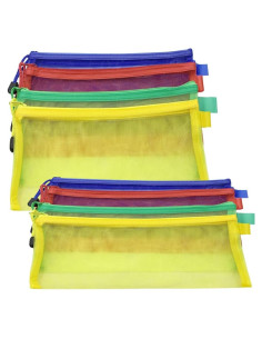 Bolsa Cosmética de Malla 8 Piezas Nylon Organizador Viaje