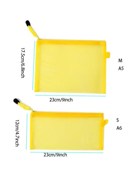 Bolsa Cosmética de Malla 8 Piezas Nylon Organizador Viaje