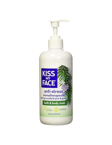 Gel de Ducha Anti-Estrés Kiss My Face 473 ml Ginseng Pino