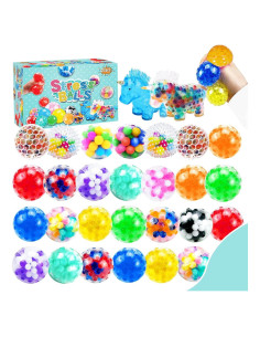 32 Pelotas Antiestrés SUNPROUND, Suaves y Coloridas para Adultos