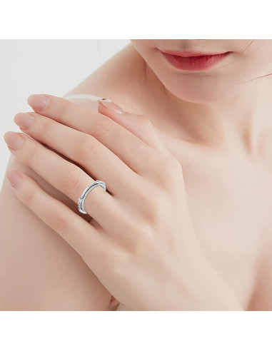 Anillo de Ansiedad Plata Esterlina SOLOLIKE Cruz 6