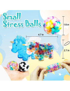 32 Pelotas Antiestrés SUNPROUND, Suaves y Coloridas para Adultos 2