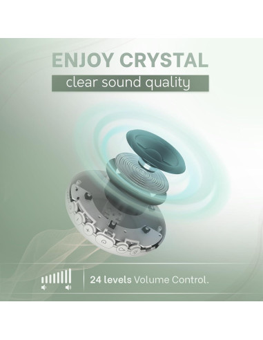 Máquina de Ruido Blanco Calm Me Redonda 20 Sonidos Luz Nocturna