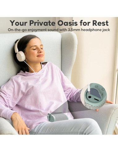 Máquina de Ruido Blanco Portátil HOMEBEST HFD-G19 Verde