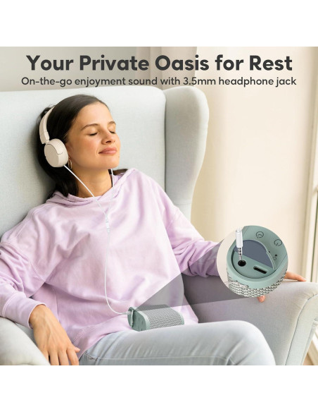 Máquina de Ruido Blanco Portátil HOMEBEST HFD-G19 Verde