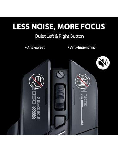 Ratón Inalámbrico INPHIC A9 Explorer RGB 2400 DPI Carga Tipo-C