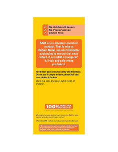 Nature Made SAM-e Completo 400 mg 36 Tabletas Suplemento 2