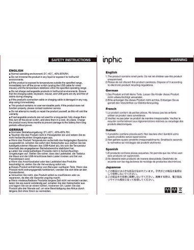 Ratón Inalámbrico INPHIC A9 Explorer RGB 2400 DPI Carga Tipo-C