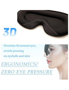 Máscara de Ojos 3D Jiangsu Huanyi, Suave y Transpirable 2