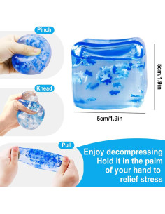 Pelotas Antiestrés Rytopt Cubo Squeeze 4.8cm para Adultos y Niños 2