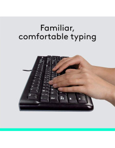 Combo Teclado y Ratón Logitech MK120 USB con Cable - Negro 2