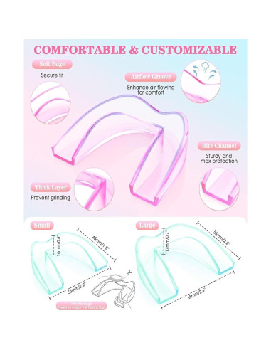 Protector Bucal Nocturno Litlcutie 4 Pzs 2 Tamaños