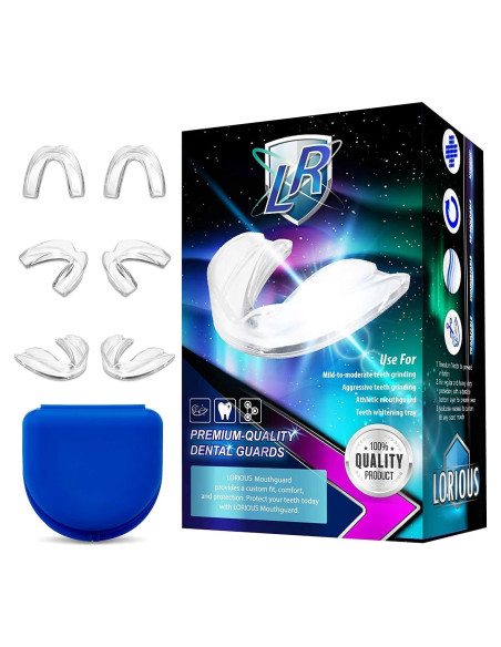 Protector Bucal LORIOUS Ajustable 6 Piezas Libre BPA