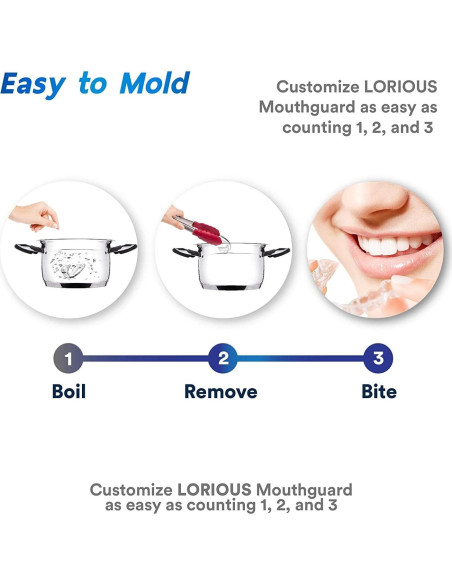 Protector Bucal LORIOUS Ajustable 6 Piezas Libre BPA