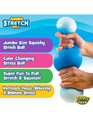 Bola de Estrés Sensorial YoYa Toys Jumbo 0.59 kg Colorida
