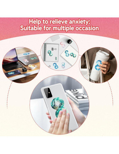 36 Calcomanías Calmantes Huimdery Multicolor Antiestrés