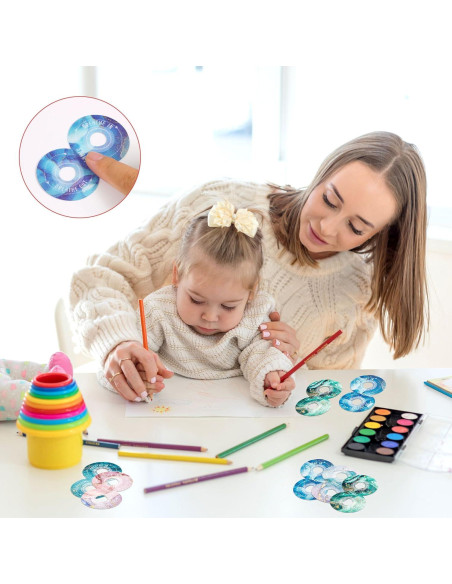 36 Calcomanías Calmantes Huimdery Multicolor Antiestrés