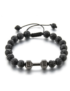 Pulsera de Lava con Difusor de Aceites Manhattan Edge 19.81 cm