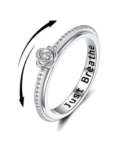 Anillo Fidget ReBest Plata Esterlina 925 Alivio Estrés 7