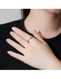 Anillo Fidget ReBest Plata Esterlina 925 Alivio Estrés 7 2