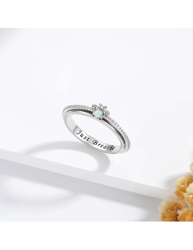 Anillo de Alivio de Ansiedad Nisgoin Plata 925 Just Breathe