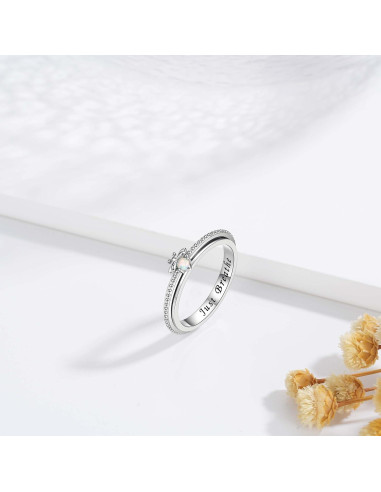 Anillo de Alivio de Ansiedad Nisgoin Plata 925 Just Breathe