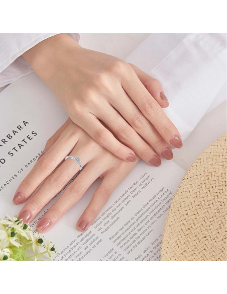 Anillo Fidget ReBest Plata Esterlina 925 Alivio Estrés 7