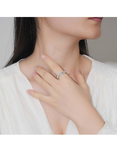 Anillo Fidget Spinner ReBest Plata Esterlina 925 para Ansiedad