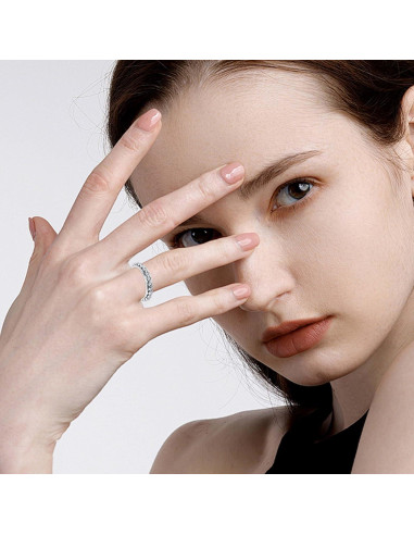 Anillo Fidget Spinner ReBest Plata Esterlina 925 para Ansiedad