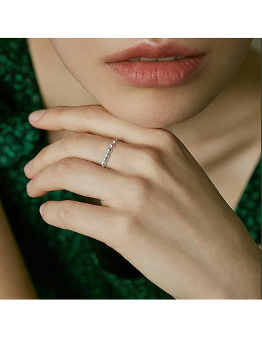 Anillo Giratorio Antiestrés LOVECOM Plata Esterlina 925