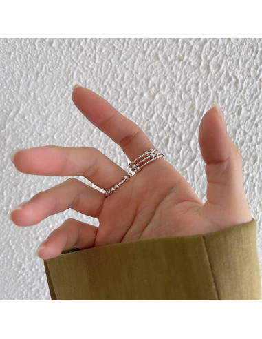 Anillo Giratorio Antiestrés LOVECOM Plata Esterlina 925