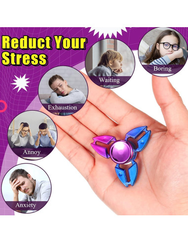 Paquete de 24 Spinners Antiestrés Woanger - Plástico ABS