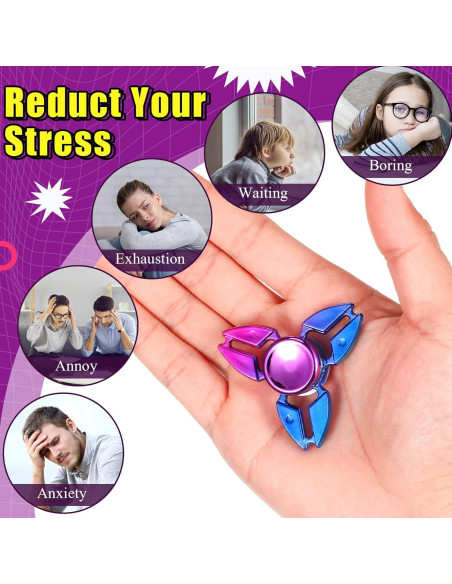 Paquete de 24 Spinners Antiestrés Woanger - Plástico ABS