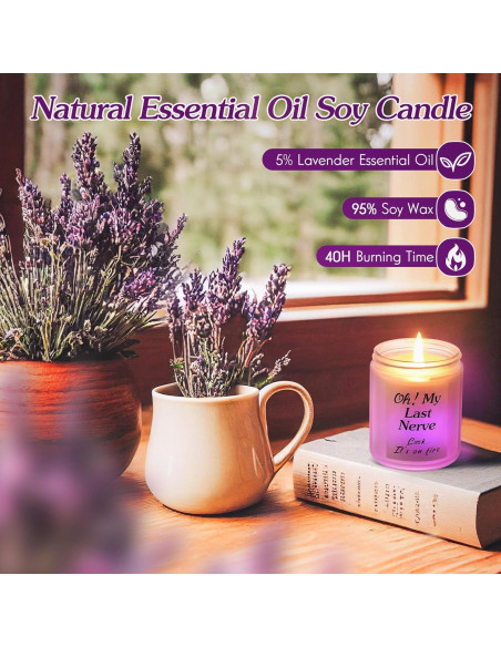 Vela Aromática de Lavanda LED ElectricWise - 7,11x8,89 cm