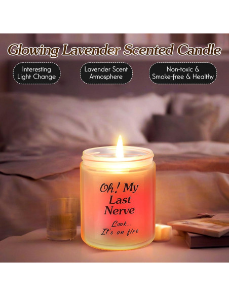 Vela Aromática de Lavanda LED ElectricWise - 7,11x8,89 cm