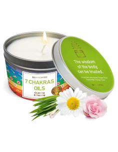 Vela Aromaterapia 7 Chakras Magnífico 101 170g 35h Quema