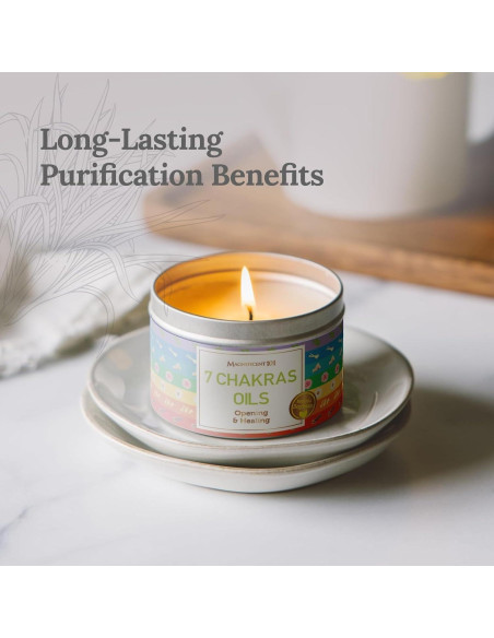 Vela Aromaterapia 7 Chakras Magnífico 101 170g 35h Quema
