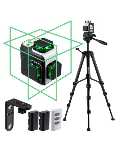 Nivel láser Firecore G50 3x360 con trípode y baterías