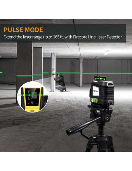 Nivel láser Firecore G50 3x360 con trípode y baterías