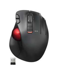 Ratón Trackball Inalámbrico ELECOM EX-G, Ergonómico, 6 Botones