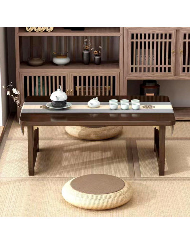 Mesa de café plegable FATOLRD 80x40 cm bambú japonesa