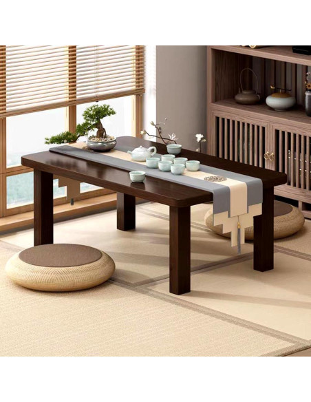 Mesa de café plegable FATOLRD 80x40 cm bambú japonesa