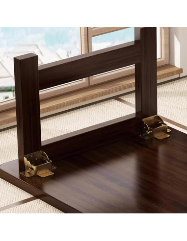 Mesa de café plegable FATOLRD 80x40 cm bambú japonesa