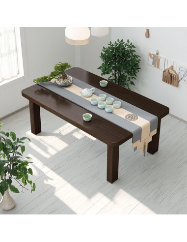 Mesa de café plegable FATOLRD 80x40 cm bambú japonesa