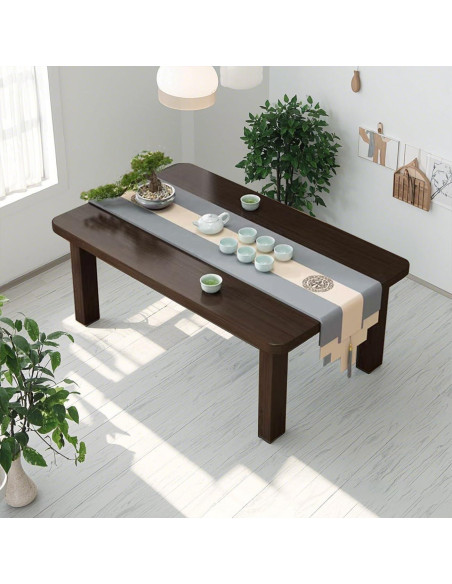 Mesa de café plegable FATOLRD 80x40 cm bambú japonesa