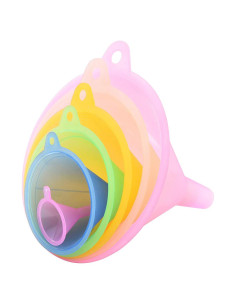 Conjunto de 6 embudos de plástico Delove grado alimenticio