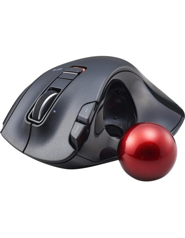Ratón Trackball Inalámbrico ELECOM EX-G, Ergonómico, 6 Botones