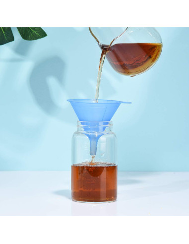 Conjunto de 6 embudos de plástico Delove grado alimenticio