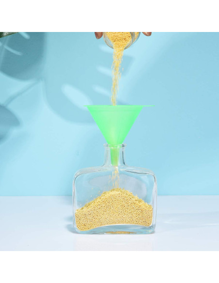 Conjunto de 6 embudos de plástico Delove grado alimenticio